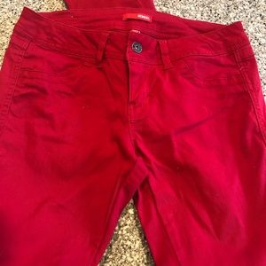 Red bongo skinny jeans